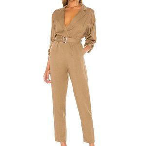 NWT L'Academie Reed Jumpsuit in Khaki - XXS
